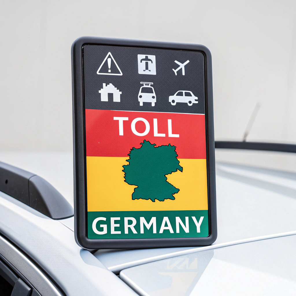 Mautvignette Illustration für Deutschland und Österreich